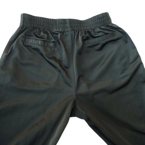 Vintage 90s Nike Black Snap Tear Away Track Pants Stripe White Grey XL 16 - Picture 6 of 9